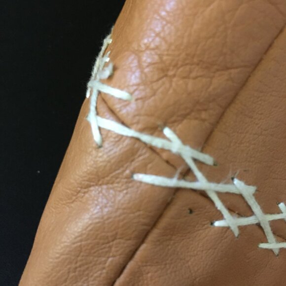 GAP Genuine Leather Stitched Coastal Cowgirl Skirt - Picture 14 of 15